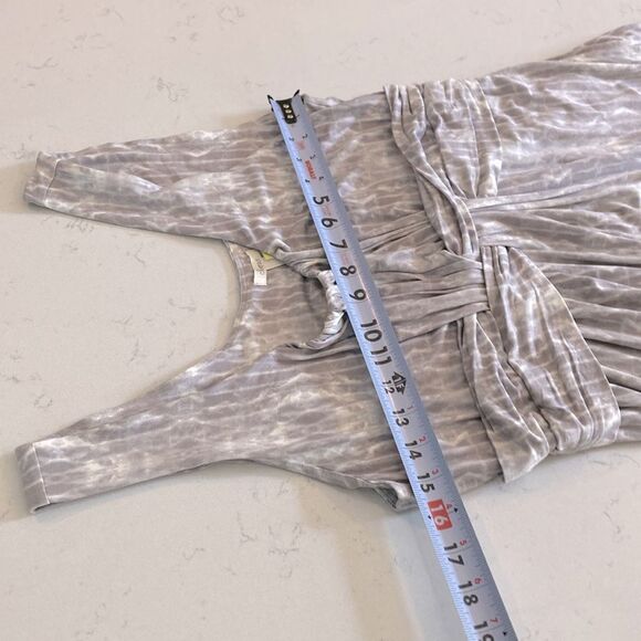 Soma Sleeveless Fluid Knit Maxi Dress Light Grey - Picture 8 of 9